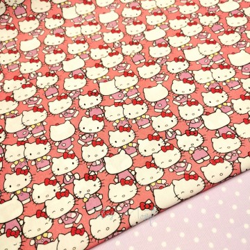 Tela de algodón de Hello Kitty