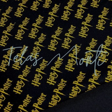 Tela de algodón Harry Potter letras
