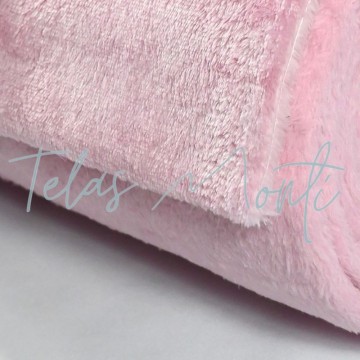 Tela para sábanas coralina lisa color rosa