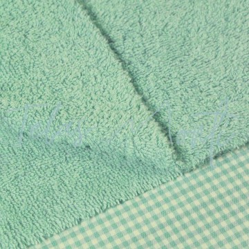 Tela de toalla verde mint