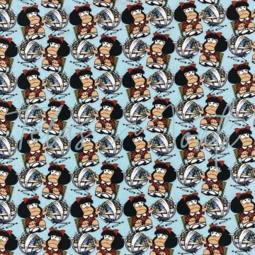 Tela de algodón estampado Mafalda