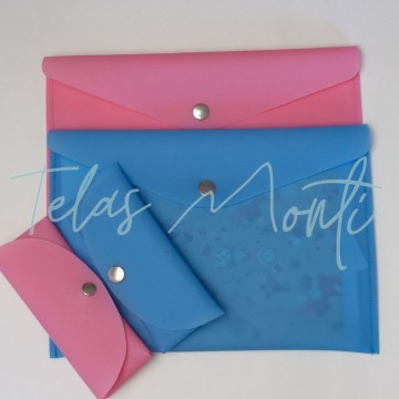 Carpeta de tela impermeable PVC rosa