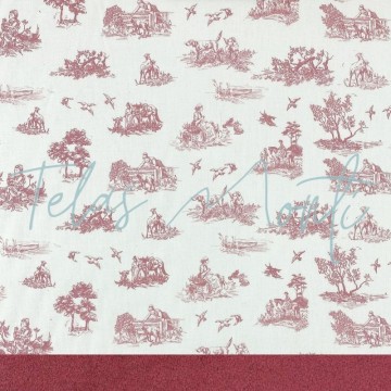 Sarga toile de jouy color grana