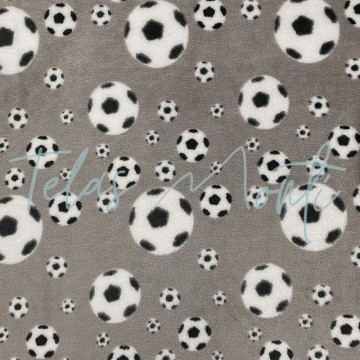 Tela de coralina estampado fútbol