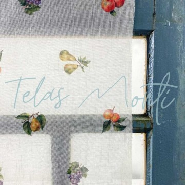 Tela de cortina multifrutas