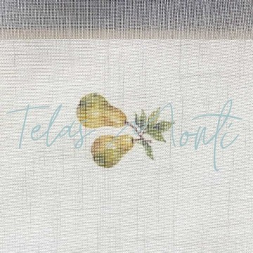 Tela de cortina estampada con multifrutas
