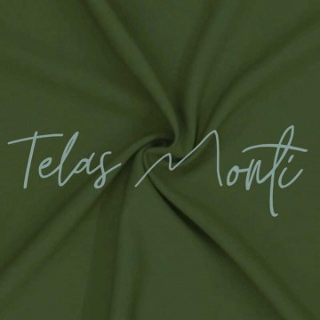 Tela stretch color verde caqui