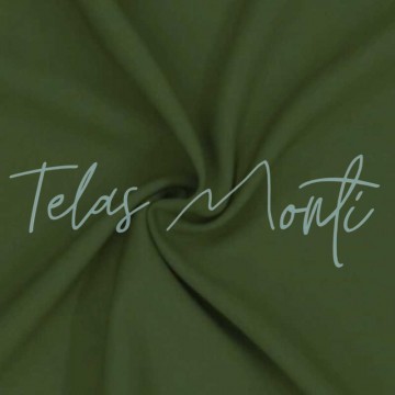 Tela stretch verde caqui