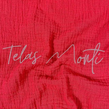 Tela muselina roja