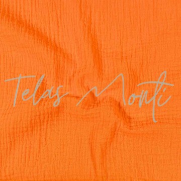 Tela muselina naranja