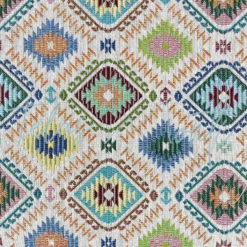 Tela tapiz estampado rombos Mery