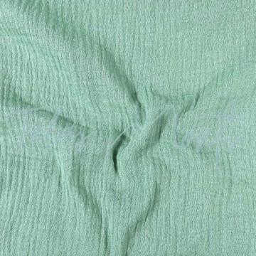 Tela muselina verde mint...