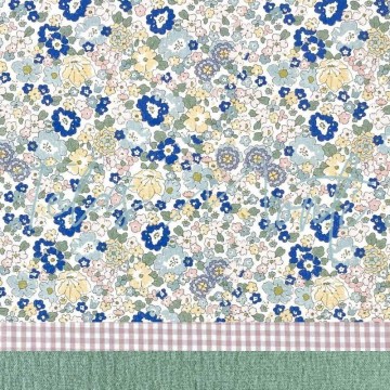 Tela batista london rosa azul