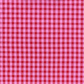 Seersucker vichy bicolor rosa rojo