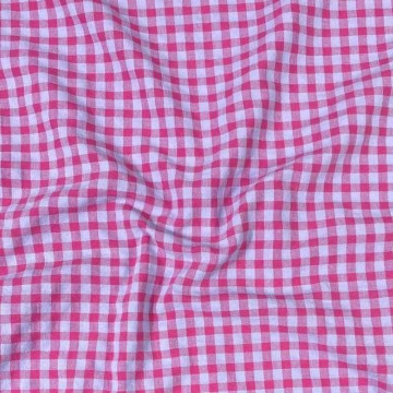 Seersucker bicolor lavanda fucsia