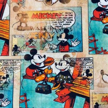 Algodón Mickey cómic