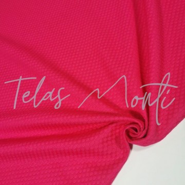 Piqué nido grande fucsia