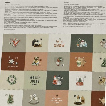 Tejido culla calendario de adviento