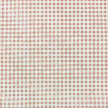 Tela viyela de cuadros rosa empolvado