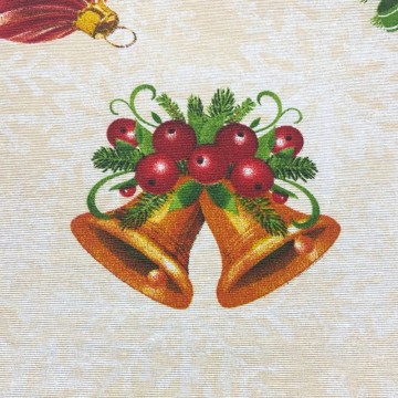 Tela para mantel antimanchas campanas