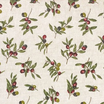 Tela antimanchas olivas