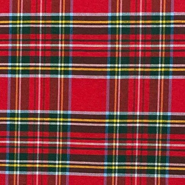 Tela de cuadro vichy escocés rojo