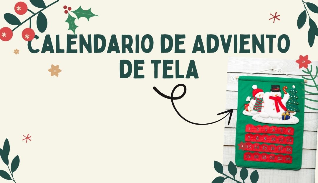 Calendario de adviento de tela