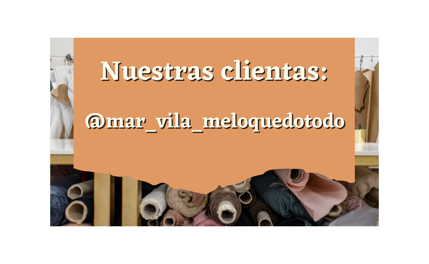Nuestras clientas: @mar_vila_meloquedotodo