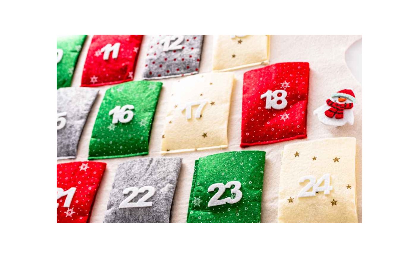 Cómo hacer un Calendario de Adviento de tela paso a paso (fácil y divertido para hacer con niños)
